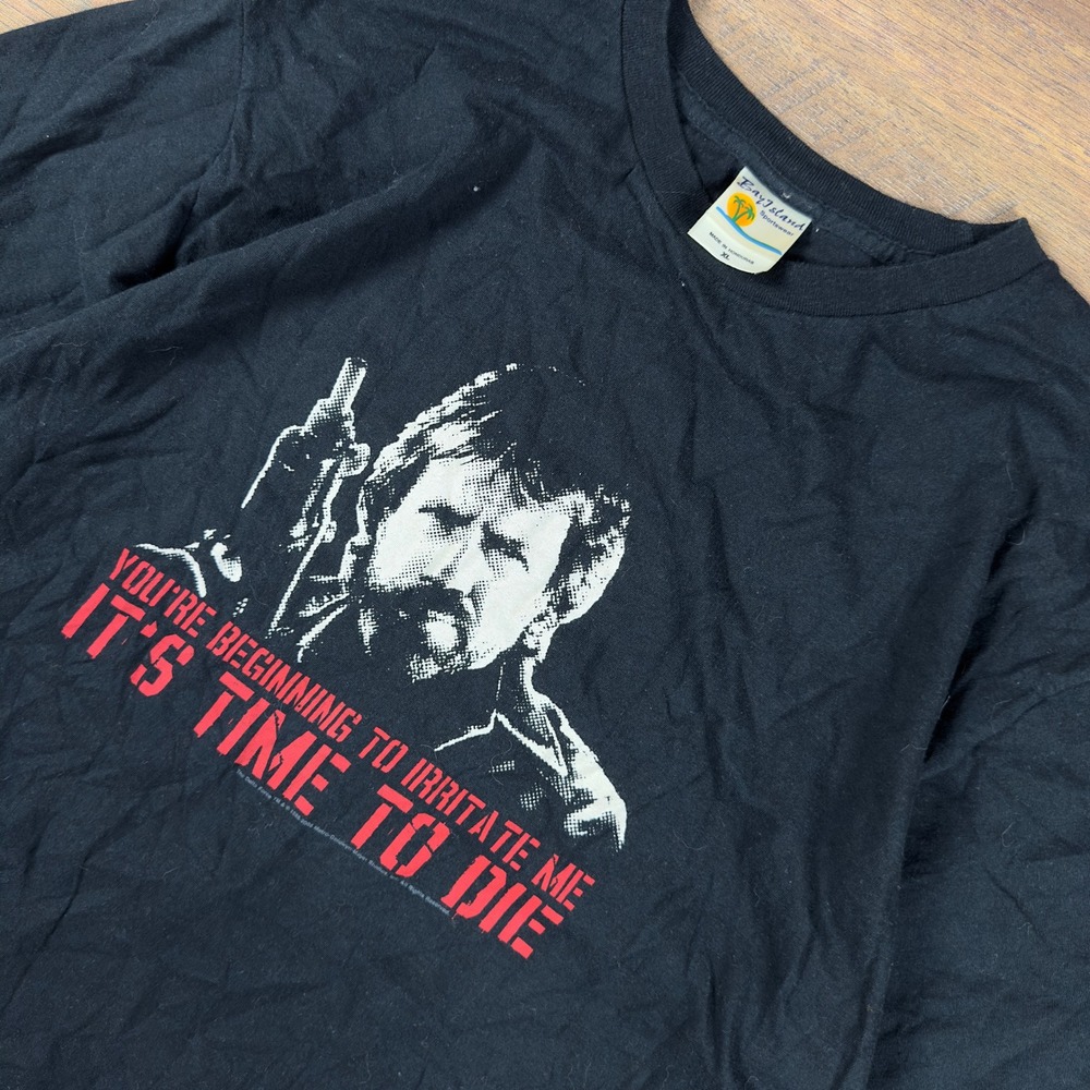 Bay Island Chuck Norris Delta Force Movie Promo T-Shirt Black XL 2006 MGM Studio